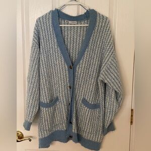 Zara Boucle Cardigan Sweater